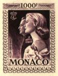 Monaco_1959_Yvert_PA72b-Scott_C55_unadopted_1000f_Grace_et_Rainier_III_maigre_dark-violet_a_AP_detail