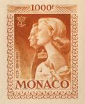 Monaco_1959_Yvert_PA72b-Scott_C55_unadopted_1000f_Grace_et_Rainier_III_maigre_orange-brown_b_AP_detail
