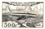 France_1953_Yvert_PA32a-Scott_C31a_unadopted_500f_Armagnac_black_c_AP_detail