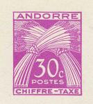 Andorra_1943_Yvert_Taxe_22-Scott_J22_typo_a_detail_a