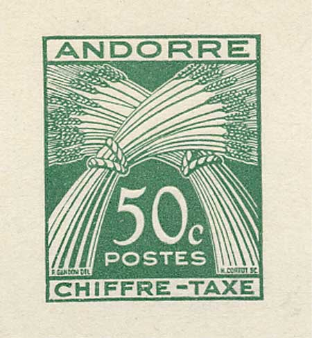 Andorra_1943_Yvert_Taxe_23-Scott_J23_typo_a_detail_a