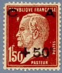 France_1929_Yvert_255-Scott_B33_Pasteur_black_overprint_typo_b_IS