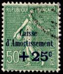 France_1927_Yvert_247-Scott_B25_Semeuse_black_overprint_typo_b_IS