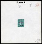 France_1927_Yvert_247a-Scott_B25_Semeuse_unadopted_red_overprint_green_316_S_317_519_typo_CP