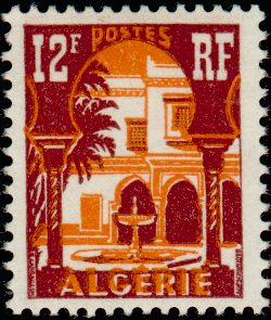 Algeria_1954_Yvert_313B-Scott_268_typo