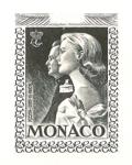 Monaco_1959_Yvert_PA72a-Scott_C55_unadopted_1000f_Grace_et_Rainier_III_gros_2eme_etat_black_AP_detail_PM_Collection