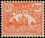 Madagascar_1908_Yvert_Taxe_15-Scott_Palais_Royal_Tananarive_typo_IS