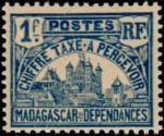 Madagascar_1908_Yvert_Taxe_16-Scott_Palais_Royal_Tananarive_typo_IS