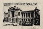 Monaco_1947_Yvert_PA24a-Scott_C18_unadopted_Oceanographic_Museum_black_ba_AP_detail