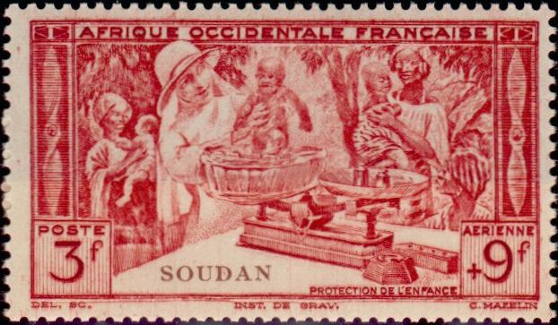 Fr_Sudan_1942_Yvert_PA8-Scott_C8