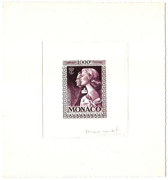 Monaco_1959_Yvert_PA72a-Scott_C55_unadopted_1000f_Grace_et_Rainier_III_gros_violet_AP