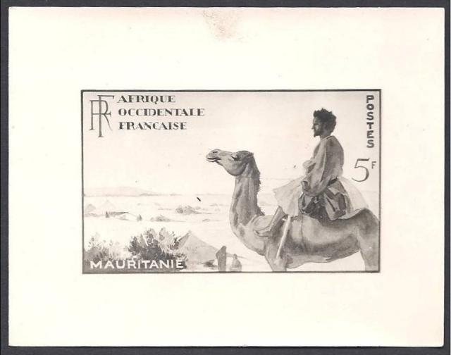 Mauritania_1938_Yvert_92b-Scott_unadopted_5f_mehariste_PHOTO-MAQ