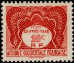 Fr_West_Africa_1947_Yvert_Taxe_1-Scott_J1