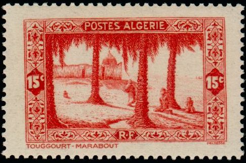 Algeria_1936_Yvert_106-Scott_84_Touggourt_small_Feltesse_IS