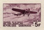 Study about Gabon 1973 Bleriot plane Artist Proofs