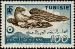 Tunisia_1950_Yvert_PA14-Scott_C15_100f_Sousse_Eagle_IS