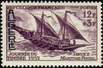Algeria_1957_Yvert_342-Scott_B87_black_overprint_sailing_ship_IS
