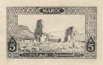 Morocco_1917_Yvert_78a-Scott_70_unissued_5ptas_Volubilis_ruins_1er_etat_black_AP_detail
