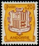 Andorra_1961_Yvert_157-Scott_146_typo