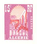 Algeria_1954_Yvert_314a-Scott_258_unadopted_15f_Musee_du_Bardo_lilac_525_Lx_red_426_Lx_typo_CP_detail