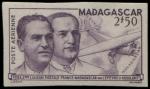 Madagascar_1946_Yvert_PA63a-Scott_C51_unissued_2f50_Lefevre_and_Assolant_violet_ESS
