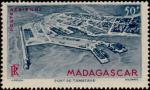 Madagascar_1946_Yvert_PA63-Scott_C51_50f_Tamatave_Port_IS