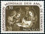 Monaco_1965_Yvert_688-Scott_630_Nativity_b_IS