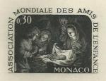 Monaco_1965_Yvert_688a-Scott_630_unadopted_Nativity_black_ab_AP_detail