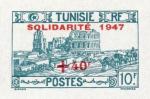 Tunisia_1947_Yvert_313-Scott_B98_green_301_red_overprint_444_typo_detail
