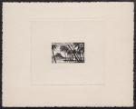 Polinesia_Oceanie_1955_Yvert_PA32a-Scott_C23_unadopted_small-size_palms_black_ab_AP