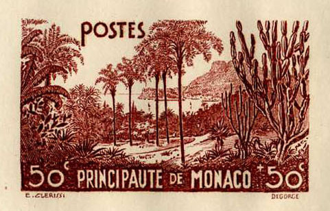 Monaco_1937_Yvert_135-Scott_B19_brown_1702_Lefc_detail