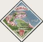 Monaco_1963_Yvert_623-Scott_556_Louis_II_Stadium_with_overprint_b_IS