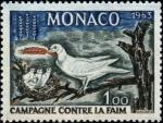 Monaco_1963_Yvert_611-Scott_544_Dove_campaign_against_hunger_IS