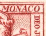 Monaco_1951_Yvert_374b-Scott_286_unadopted_knight_red_b_AP_detail_e