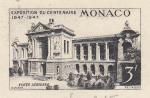 Monaco_1947_Yvert_PA24a-Scott_C18_unadopted_Oceanographic_Museum_black_e_AP_detail