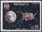 Monaco_1965_Yvert_667-Scott_608_Satellite_Lunik_III_IS