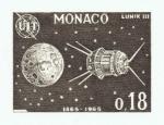 Monaco_1965_Yvert_667a-Scott_608_unadopted_Satellite_Lunik_III_sepia_c_AP_detail
