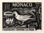 Monaco_1963_Yvert_611a-Scott_544_unadopted_Dove_campaign_against_hunger_black_b_AP_detail