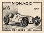 Monaco_1967_Yvert_710a-Scott_650_unadopted_Mercedes_1er_etat_black_ba_AP_detail_a