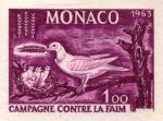 Monaco_1963_Yvert_611a-Scott_544_unadopted_Dove_campaign_against_hunger_lilac_AP_detail