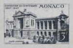 Monaco_1947_Yvert_PA24a-Scott_C18_unadopted_Oceanographic_Museum_1er_etat_grey_bb_AP_detail