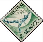 Monaco_1953_Yvert_387-Scott_296_Helsinki_Olympig_Games_a_IS
