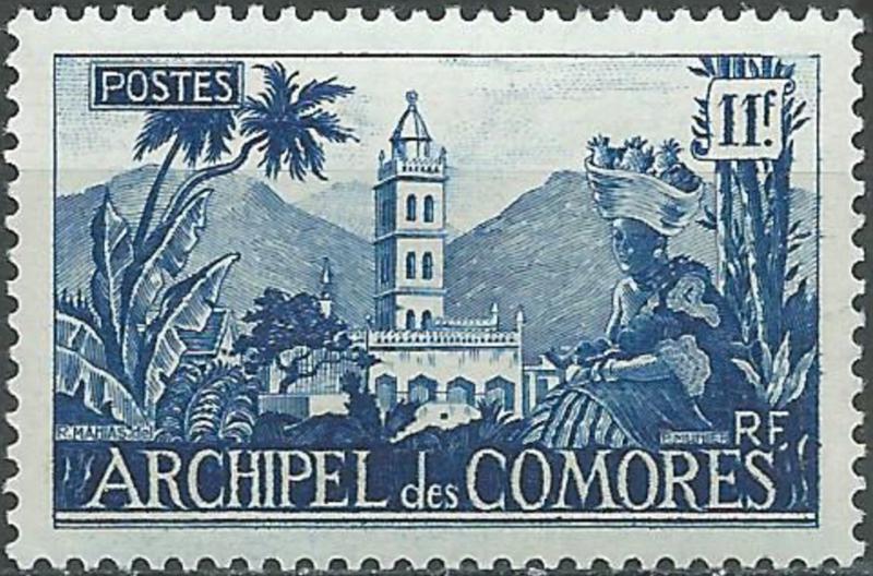 Comores_1952_Yvert_9-Scott_39