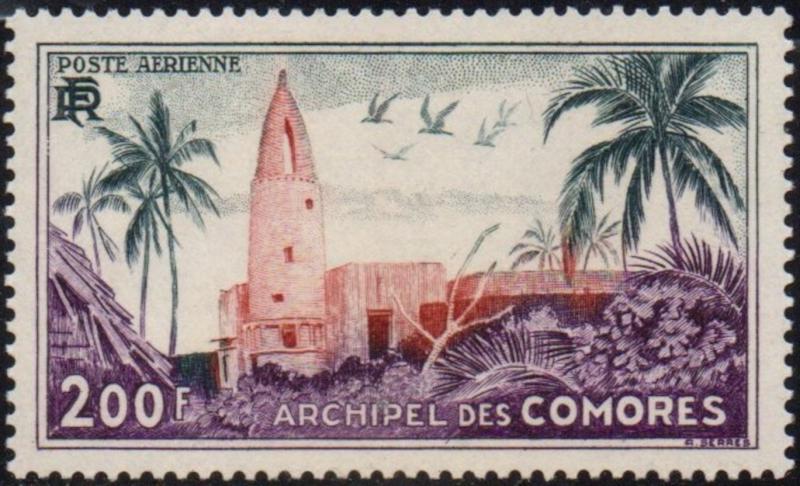 Comores_1950_Yvert_PA3-Scott_C3_b