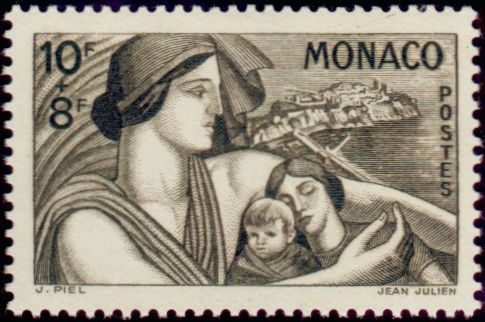Monaco_1941_Yvert_224-Scott_B60