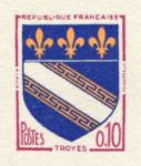 France_1962_Yvert_1353-Scott_Cadre_red_430_Lc_Fond_blue_117_Lc_Fleurs_orange_223_Lx_typo_detail