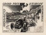 Monaco_1963_Yvert_609a-Scott_538_unadopted_45c_Europe_Grand_Prix_1er_etat_black_ba_AP_detail