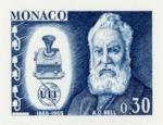 Monaco_1965_Yvert_669a-Scott_610_unadopted_Bell_etat_blue_f_AP_detail