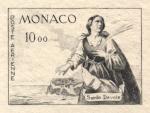 Monaco_1960_Yvert_PA78a-Scott_C58_unadopted_St_Devote_2eme_etat_dark-grey_AP_detail