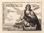 Monaco_1960_Yvert_PA78a-Scott_C58_unadopted_St_Devote_dark-brown_aa_AP_detail_a